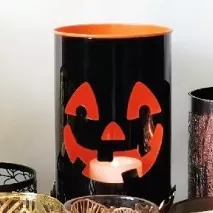 Halloweensky kovový svietnik