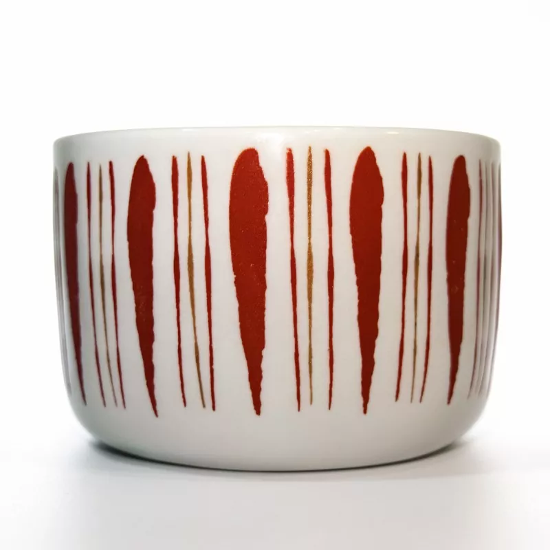 Blue And Red Striped Ceramic Candle Holders Blue And Red Striped Ceramic Candle Holders