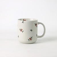 Floral Pattern Ceramic Mugs