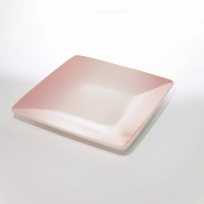 Minimalistický štvorcový Ombre keramický mini tanier